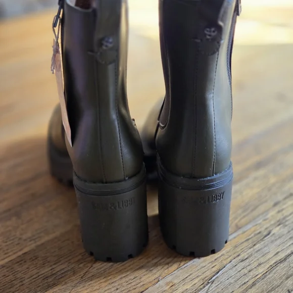 Sam & Libby Women's Dark Green Ankle Boots - Picture 6 of 6